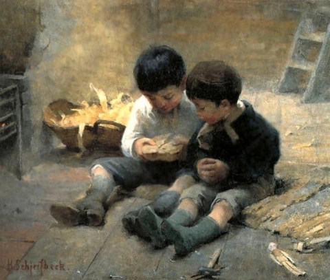 Lapset leikkivät 1884