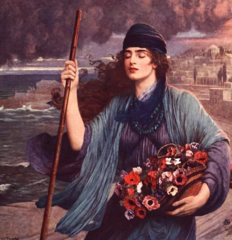 Blind meisje van Pompeii 1908