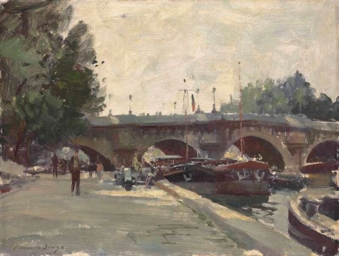 Barges By The Pont Neuf Paris