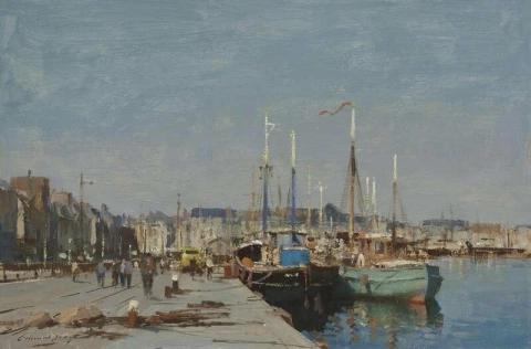 Boats In The Harbor Dieppe