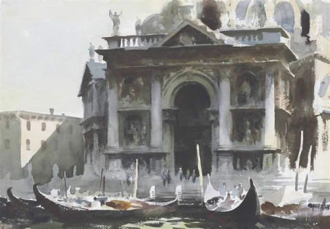 Gondolas By The Salute Venice