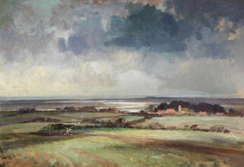 Landschaft an der Küste von Norfolk 1950