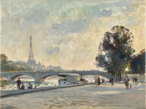 Вид на Сену в Париже