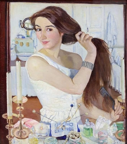 At The Dressing-table Self-portrait