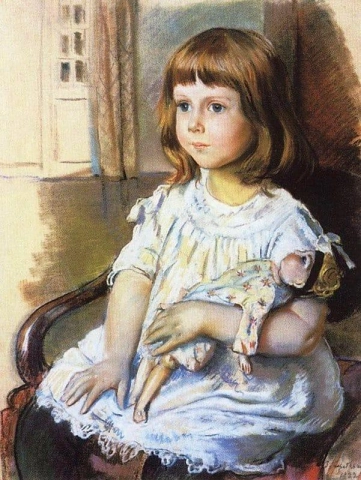 Mädchen mit einer Puppe