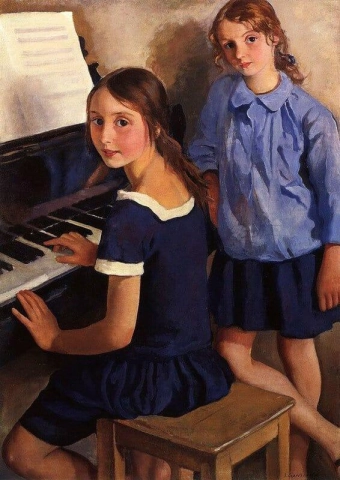 피아노 앞의 소녀들