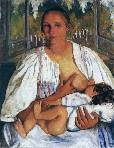 ممرضة مع الطفل