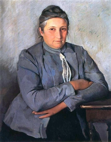 肖像 E.N.兰斯雷艺术家之母