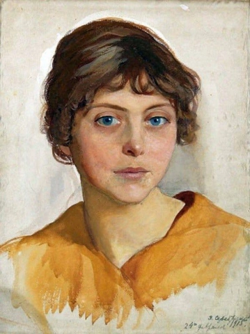 Porträtt av en ung kvinna 1915