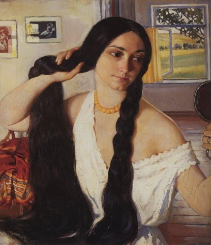 Portret van Olga Konstantinovna Lanceray