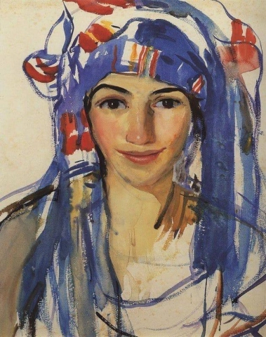 Self-portrait In A Scarf