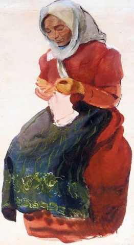 Study Of A Peasant Woman