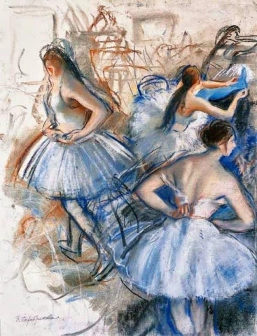 Jóvenes bailarinas Ca. 1921-24