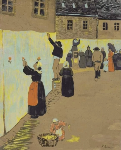 La Fete Dieu 在 Huelgoat Ca. 1891-93