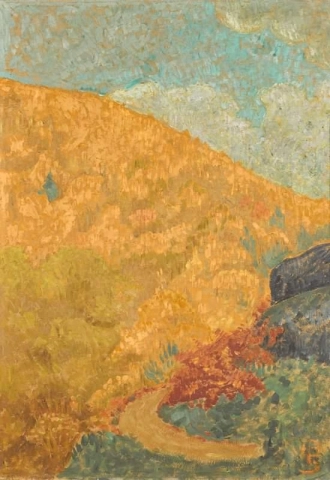 Paesaggio autunnale a Chateauneuf, circa 1919