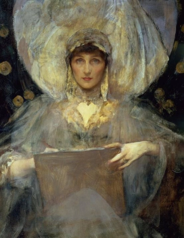Violett hertiginna av Rutland ca 1900