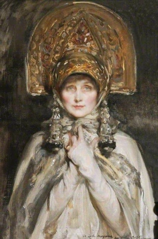 Violet Lindsay hertiginna av Rutland 1918