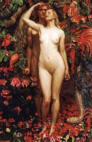 Adam And Eve With The Snake