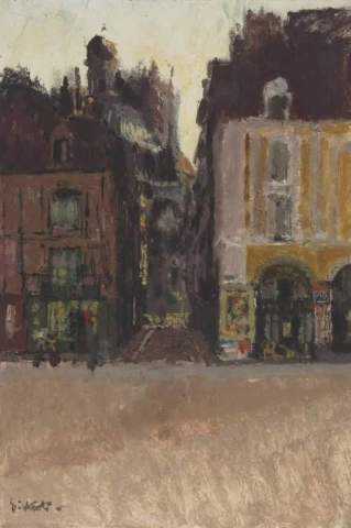 Rue Notre Dame och Quai Duquesne Dieppe Ca. 1899-1901