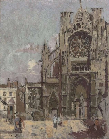 The Facade Of St Jacques Dieppe Ca. 1899-1900
