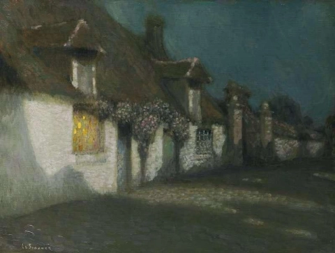 Cottages In The Moonlight