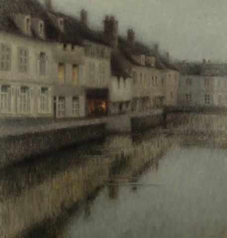 Twilight Houses Quai Du Rosaaire 1900