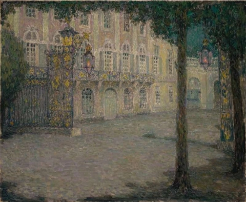 Der Place De La Carriere bei Mondschein Nancy 1927