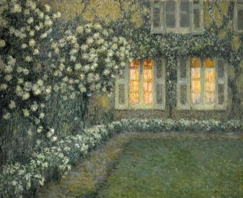 Le Jardin Blanc Au Crepuscule 1924