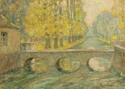 Le Pont. Automne Gisors 1904