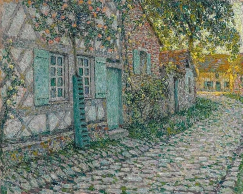 Rosen am Haus 1917