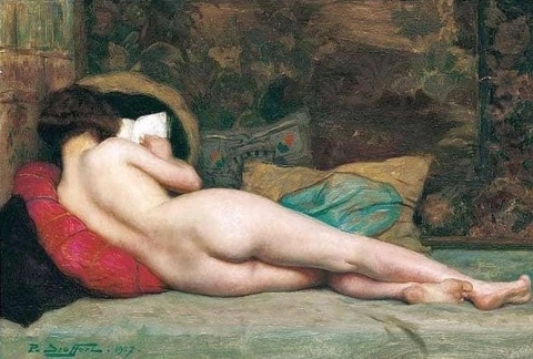 Lying Nude Reading