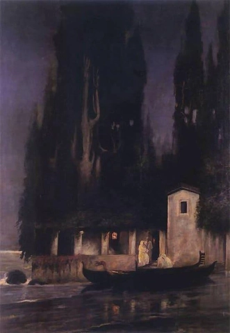 Abfahrt von der Insel bei Nacht 1890