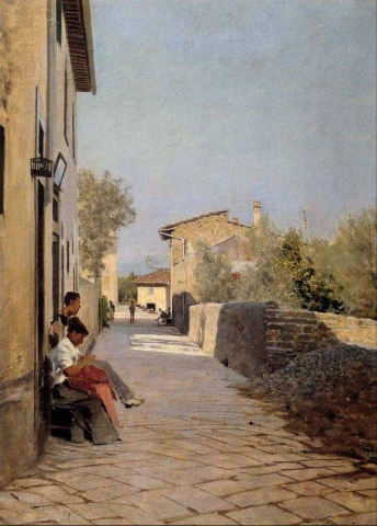 Stradina A Settignano noin 1887