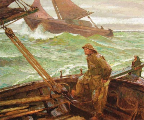 Haringspan Op De Zuiderzee 1917