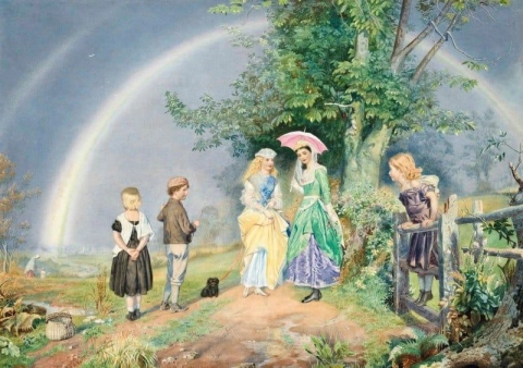 Sob o arco-íris 1870