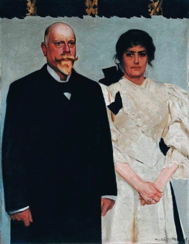 アマリーとエリック・スクラムのドゥベルの肖像
