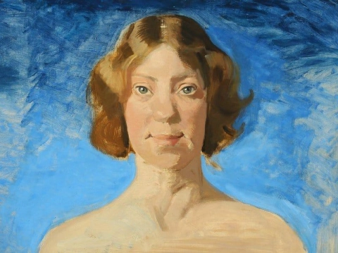 Ritratto dell'artista femminile Bertha Dorph