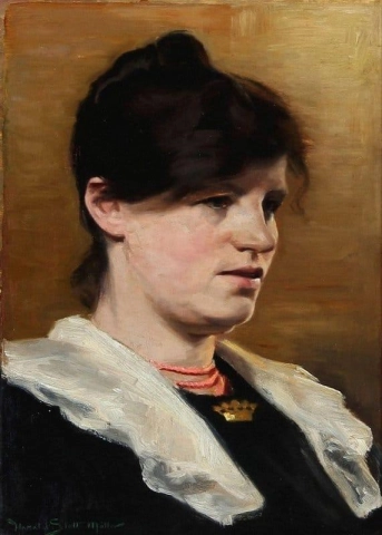 Portr T Af Malerinden Agnes Slott-moller