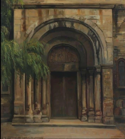 シュレースヴィヒ大聖堂の入り口 1919