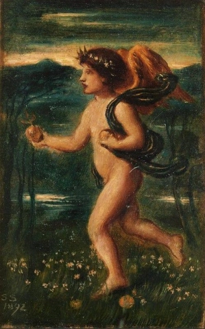 과일을 들고 있는 천사 1892