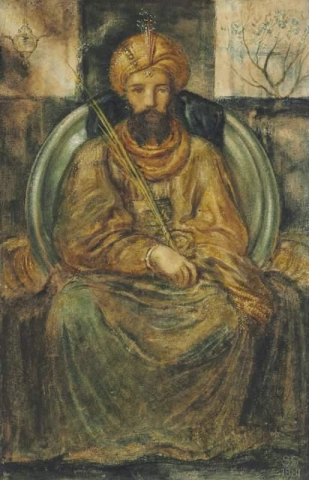 判決を受けて座るソロモン王 1881