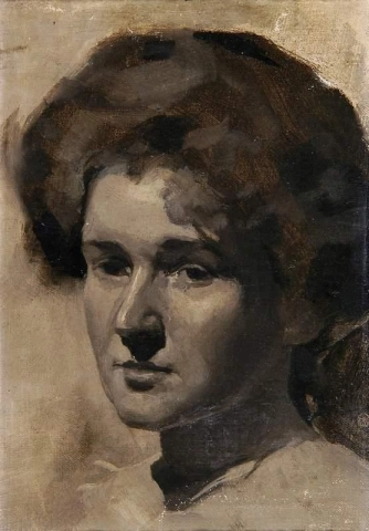 A Portrait Of A Woman Head And Shoulders