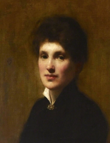 Porträtt av Henrietta Lowy Solomon Konstnärens syster