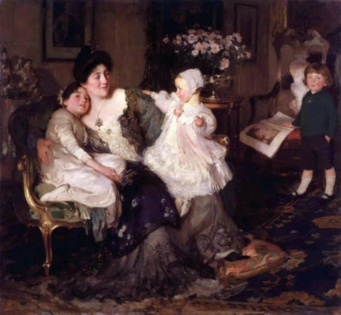 Konstnärens fru och barn