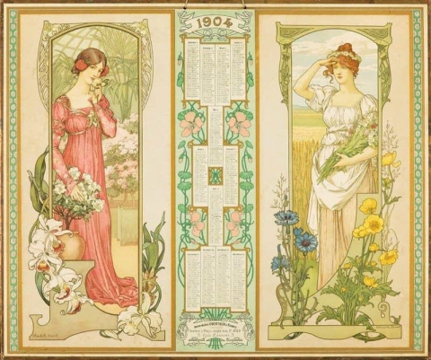 Calendário de 1904 1903