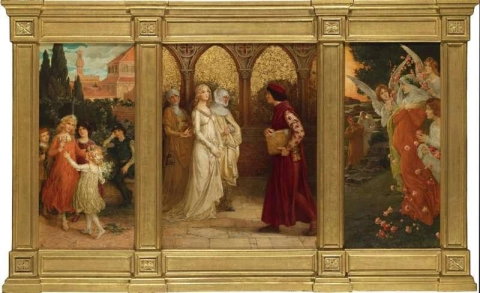 Scener från Dante Alighieris La Vita Nuova