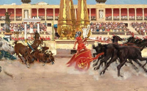 Chariot Race In The Circus 1894