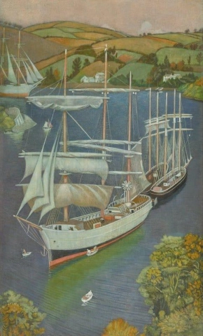 福伊河口的双桅船，约 1919 年