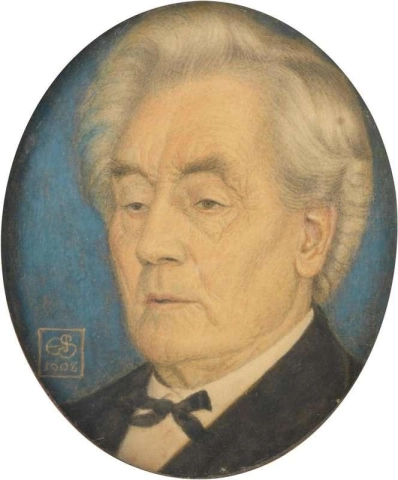 Portrait Miniature Of A Member Of The Harlock Family 1908