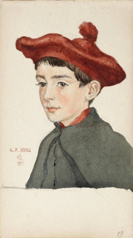 Портретный этюд 1885 г.